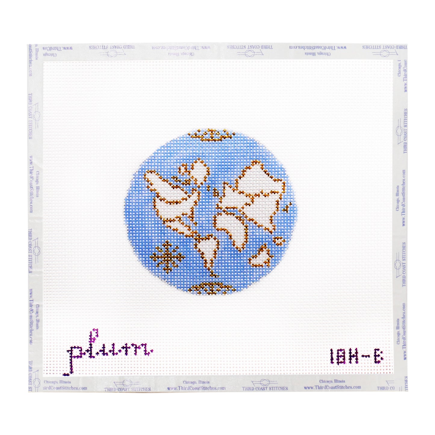 Small Atlas Round: Light Blue