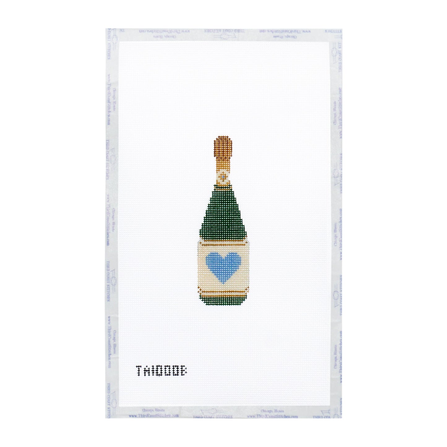 Champagne Heart Bottle: 13 mesh