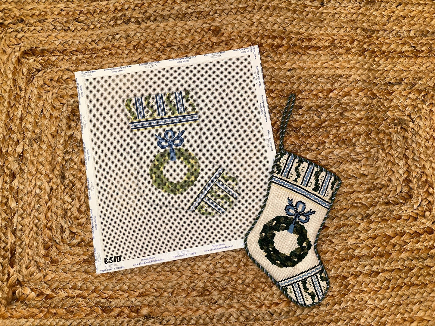 Wreath Mini Stocking