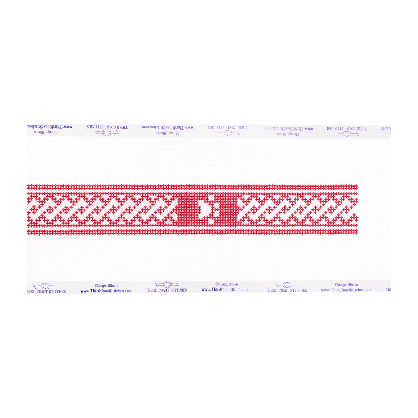 Nantucket Braid Dog Collar: Red