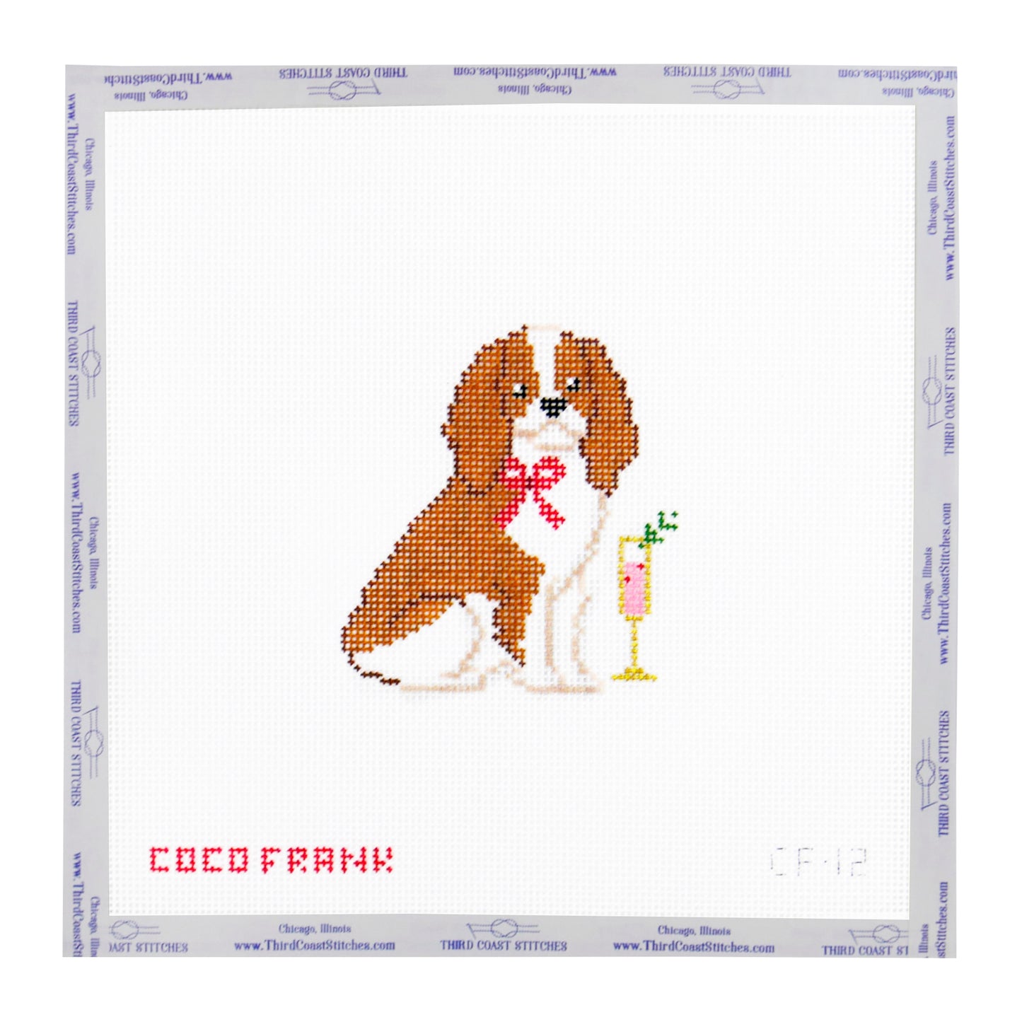 King Charles Spaniel with Red Bow