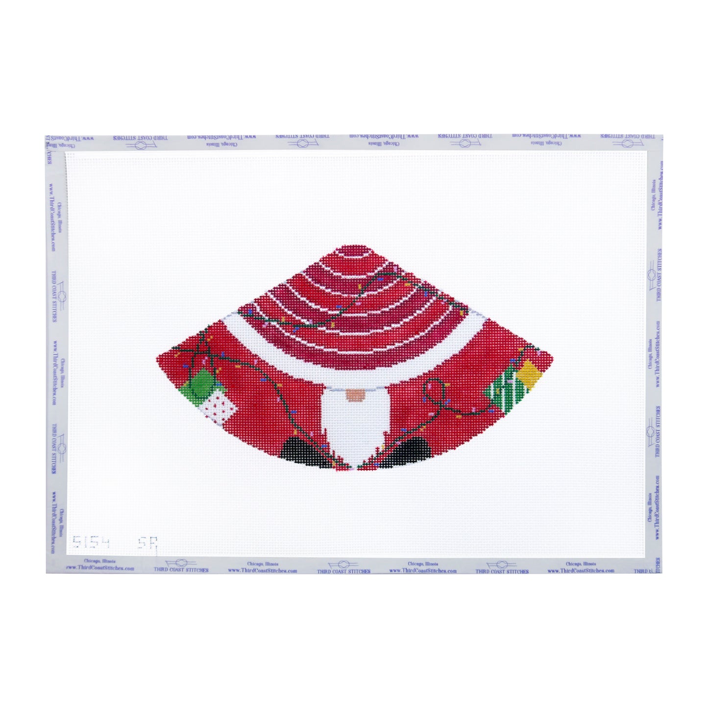Gnome in Lights 3-D Cone Ornament