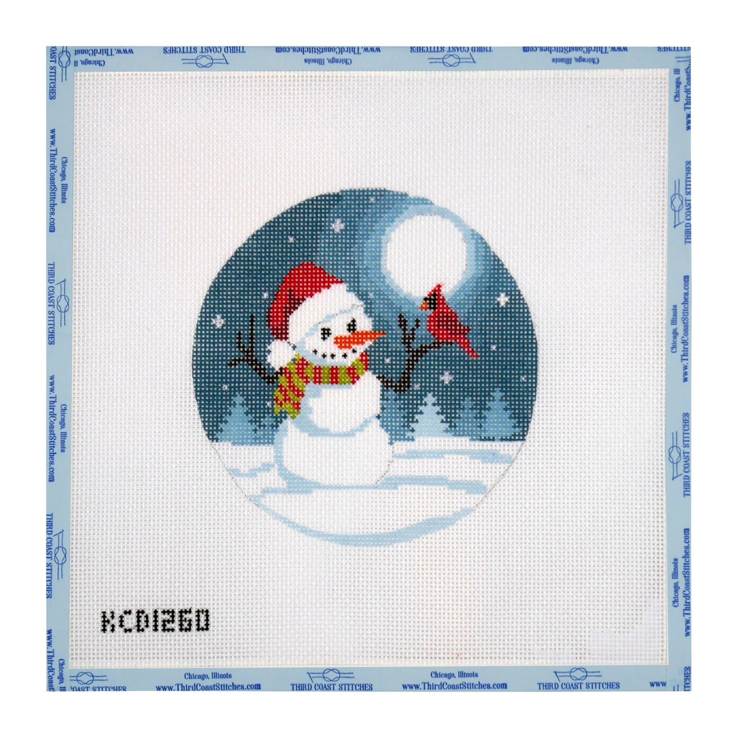 Cardinal & Snowman Round
