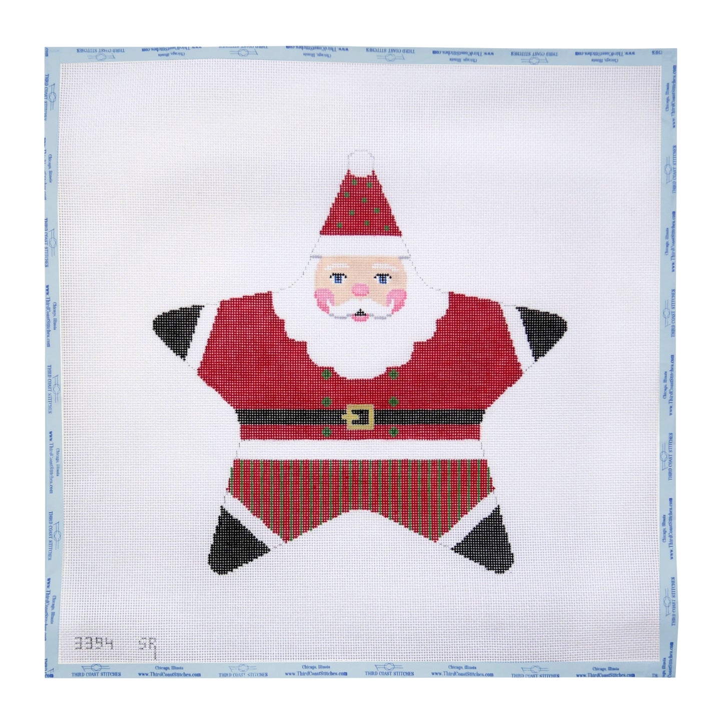 Red Star Santa Tree Topper