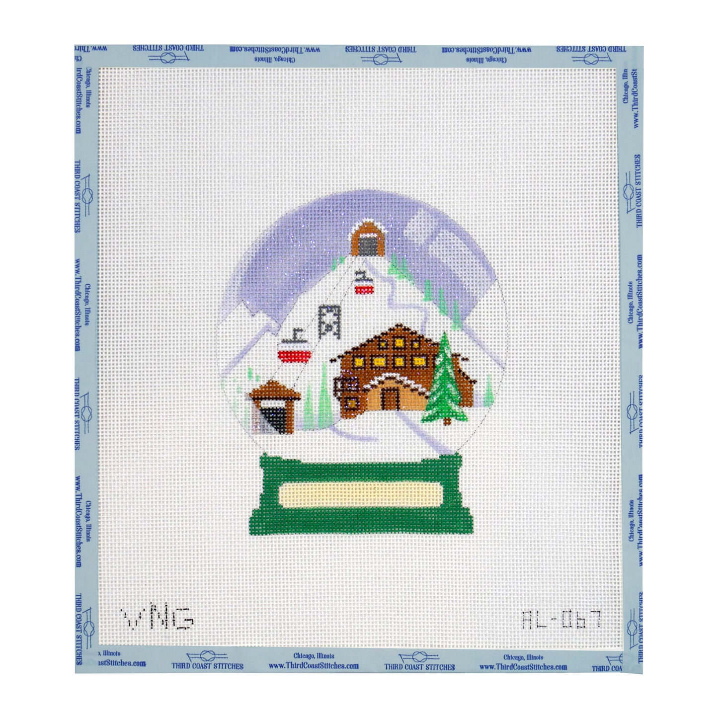 Ski Mountain Snow Globe