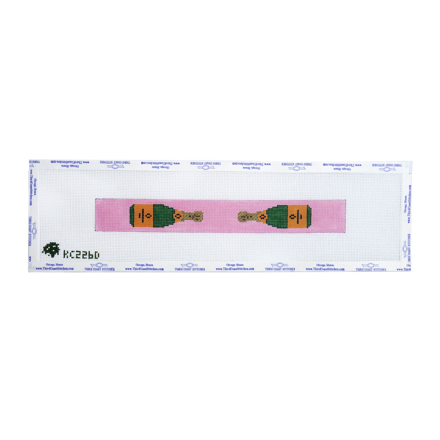 Champagne Bottle Keyfob: Pink