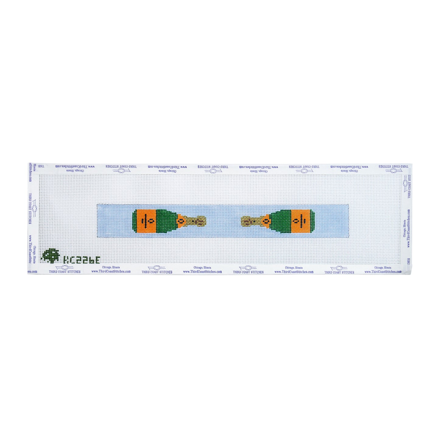 Champagne Bottle Keyfob: Blue