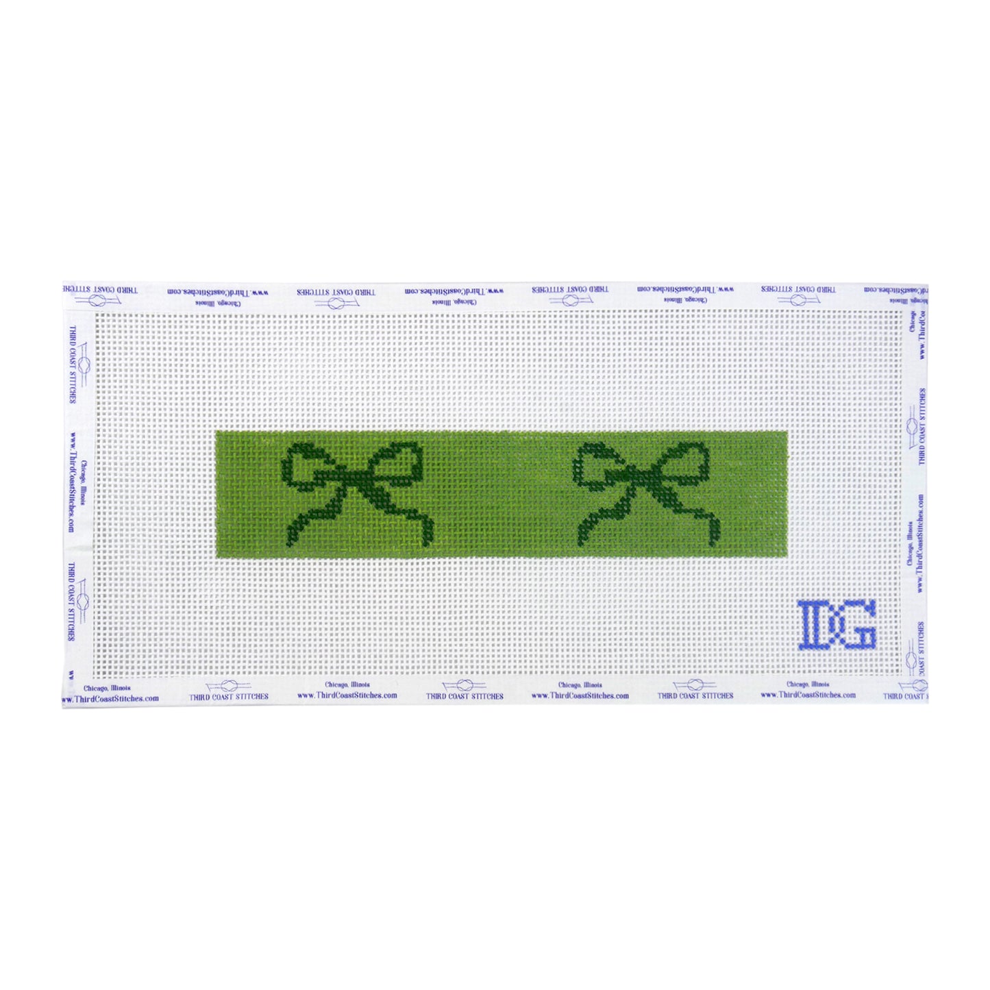 Green Two Bow Keyfob