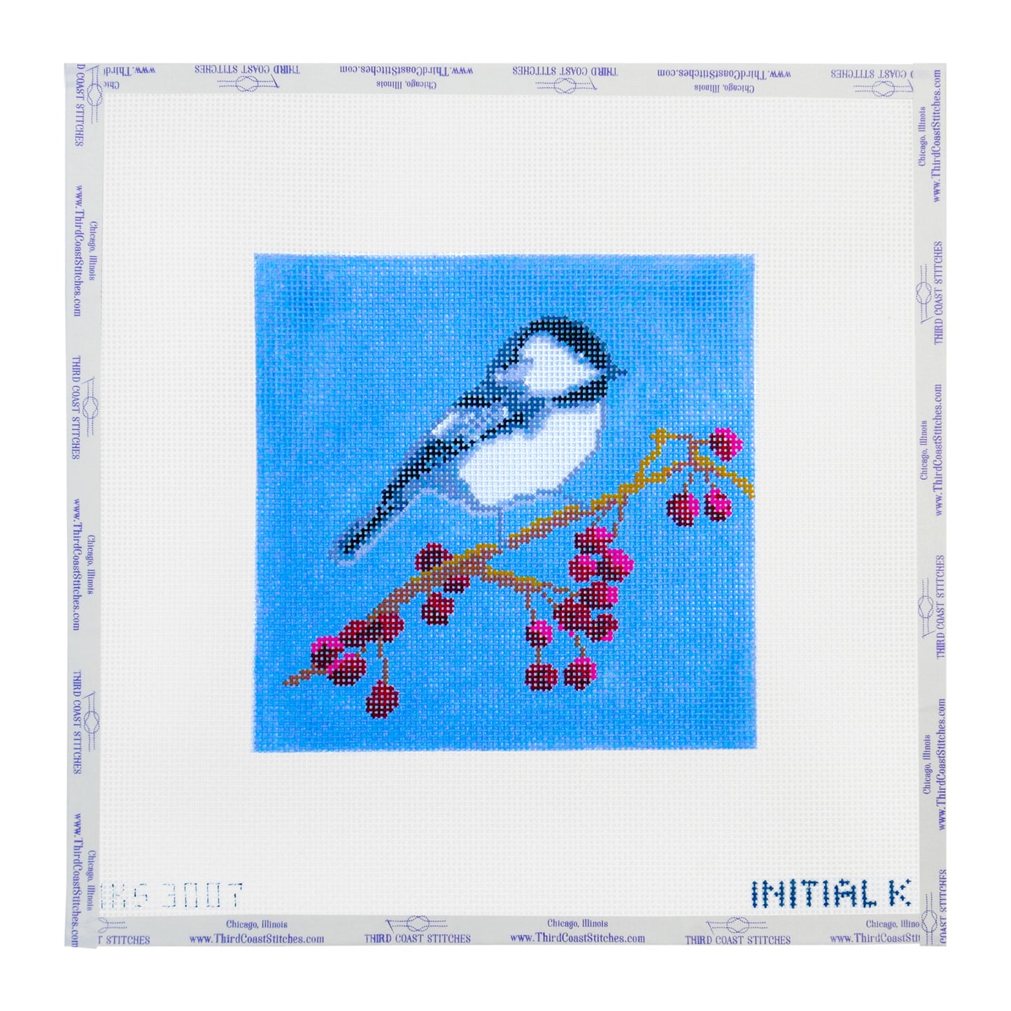 Chickadee and Cranberries Square