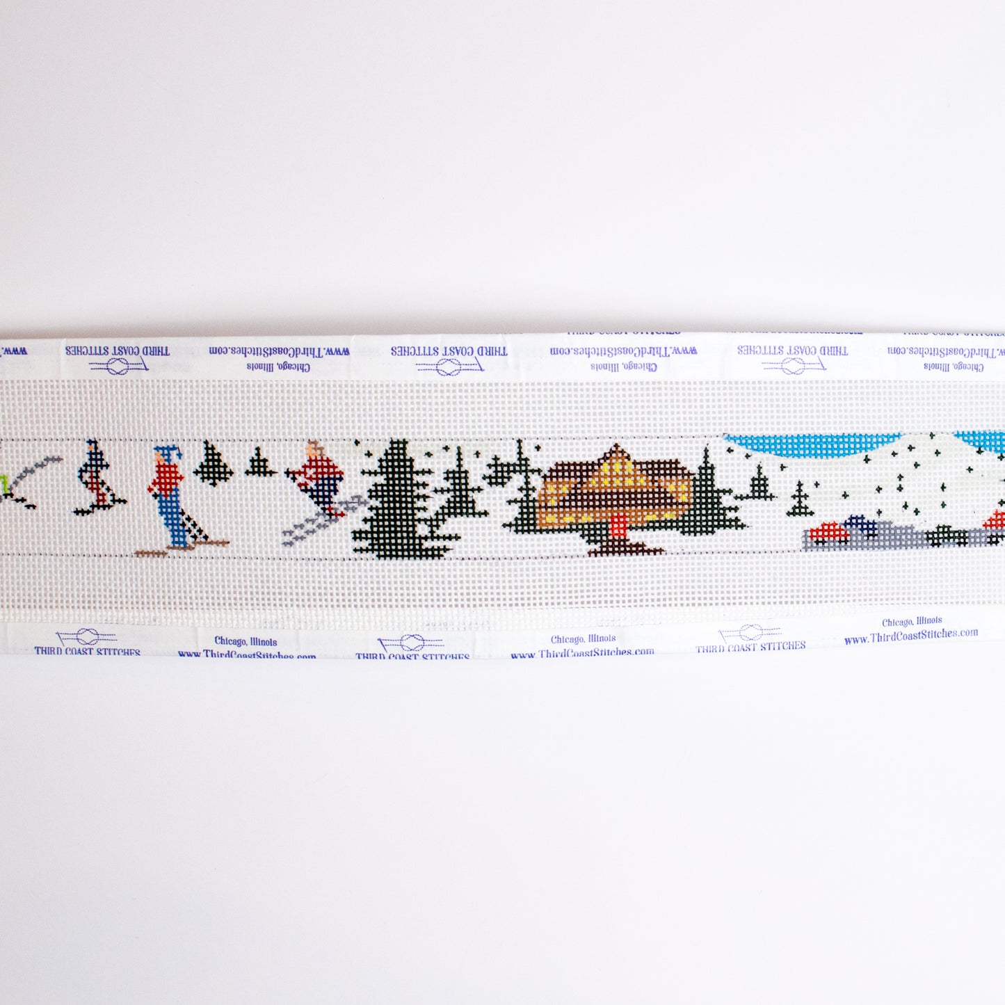 Winter Ski Scene Belt