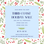 Third Coast Stitches Holiday Sale