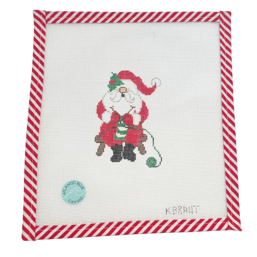 Knitting Santa