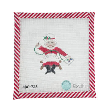 Mrs. Claus Needlepointing