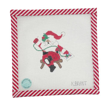 Needlepoint Santa