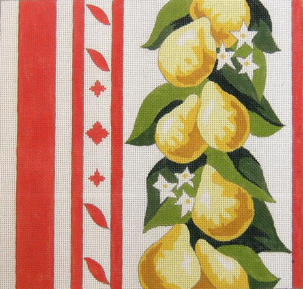 Lemon Border Pillow 12 x 12.5