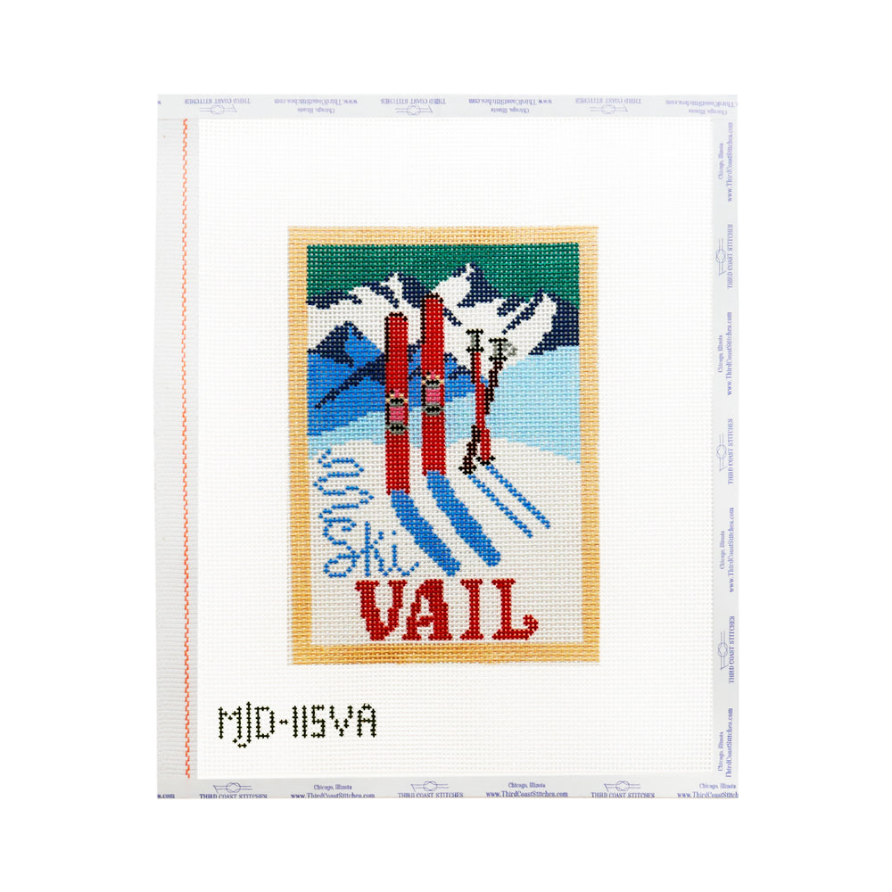 Vintage Ski Postcard: Vail