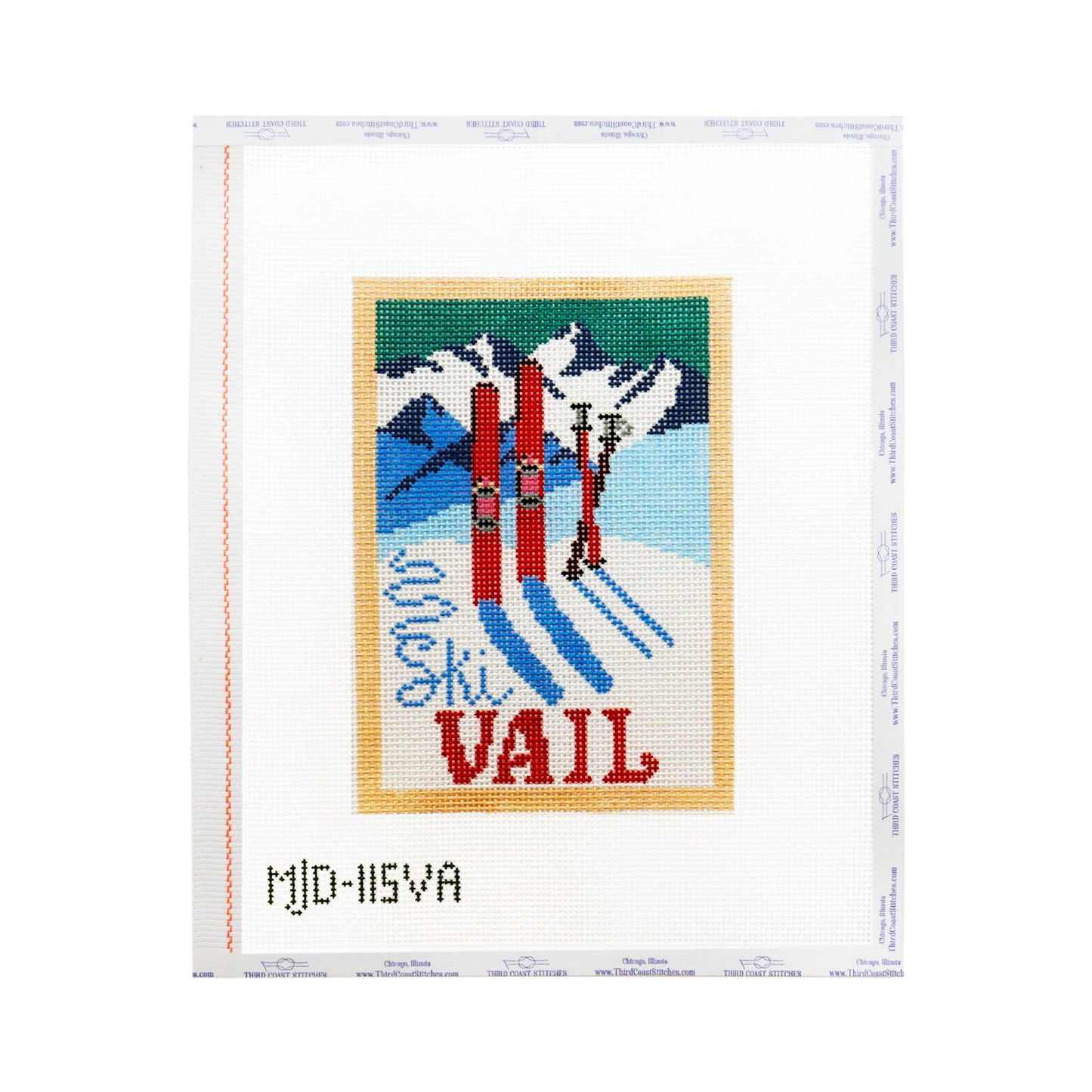 Vintage Ski Postcard: Vail