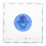 Blue Hamsa Round