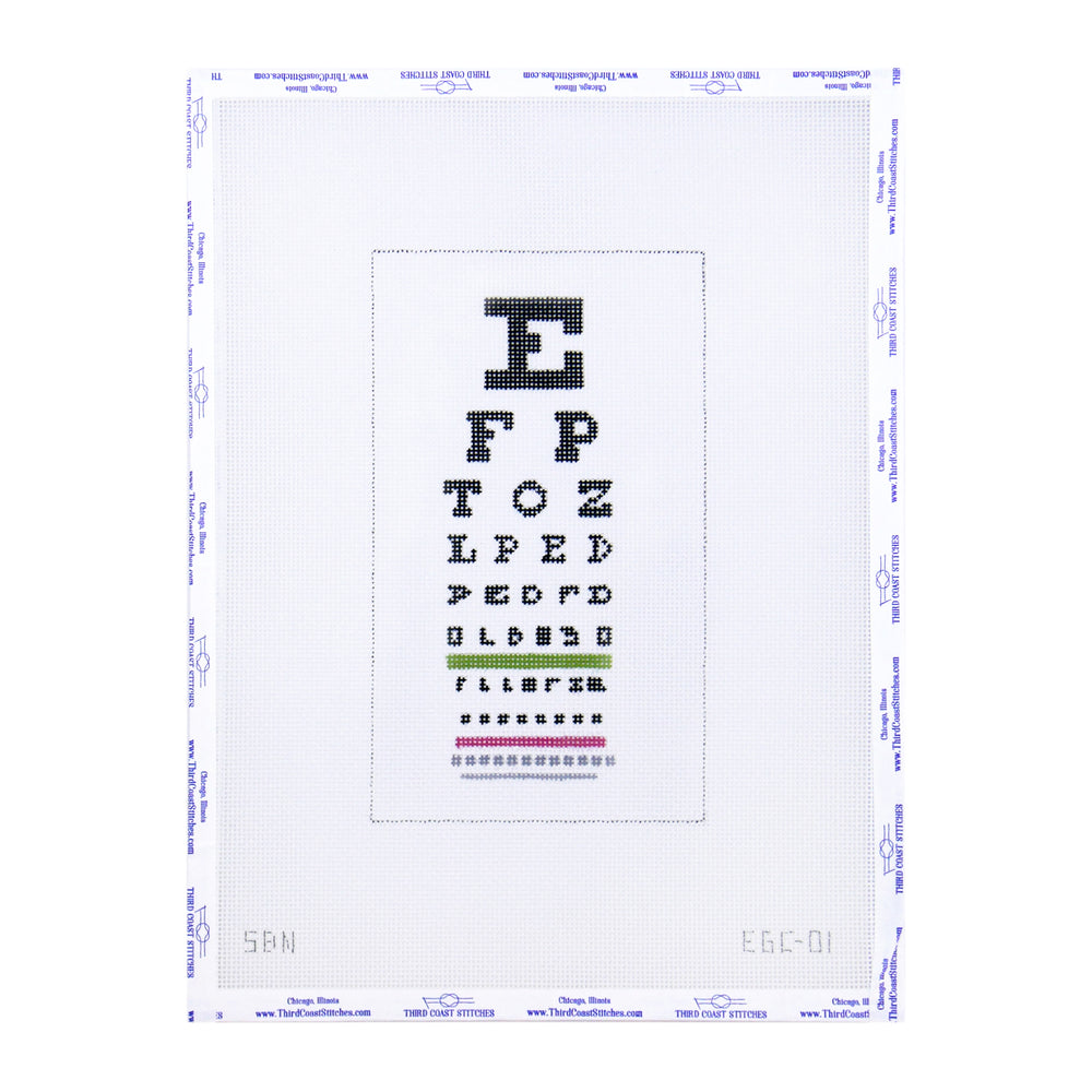 Eye Chart Eyeglass Case