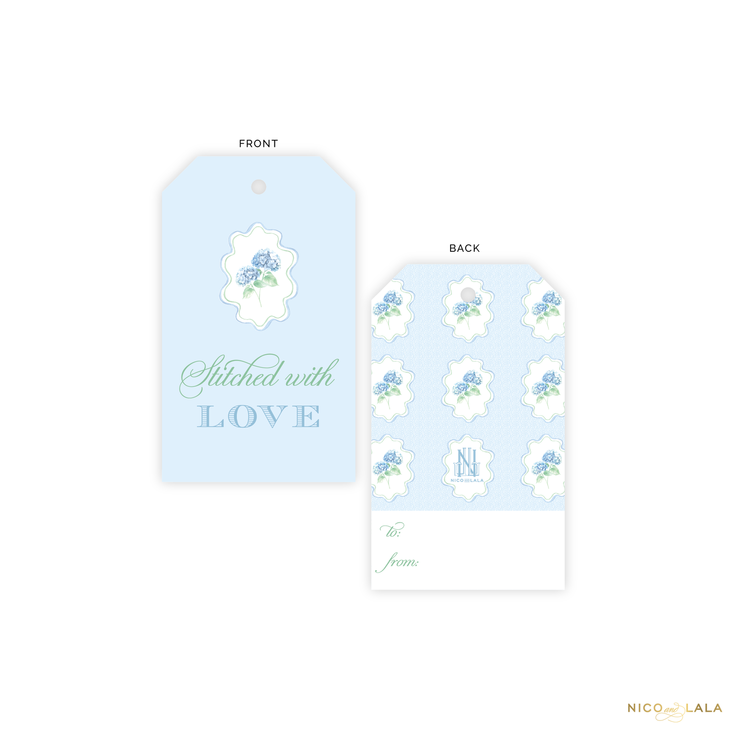 Needlepoint Gift Tag