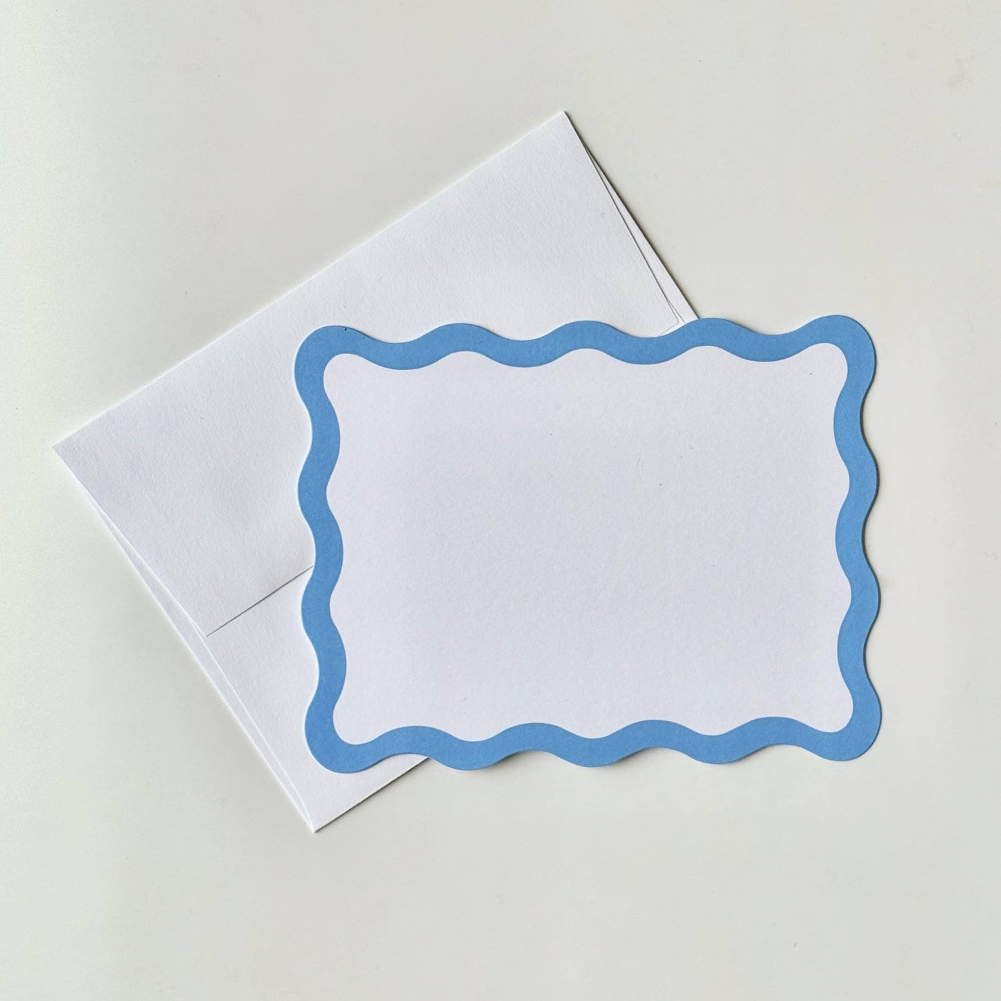 Scallop Edge, Sky - Flat Note Cards