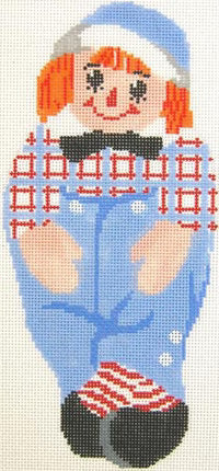 Raggedy Ann Ornament 3.75 x 7.75