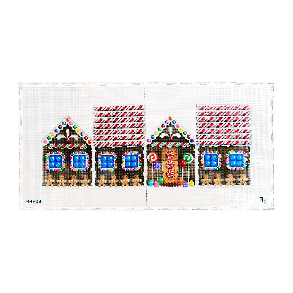 Candy Cane Gingerbread House