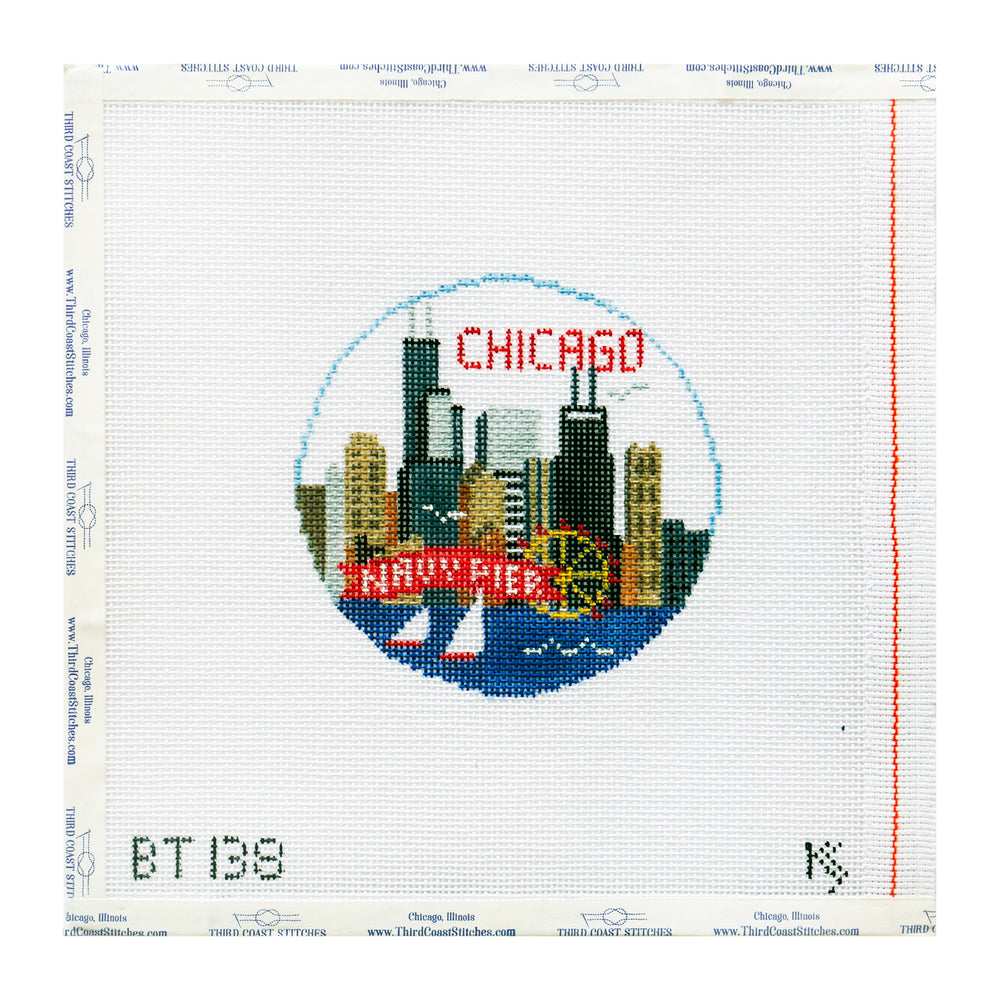 Chicago Round with Sailboats