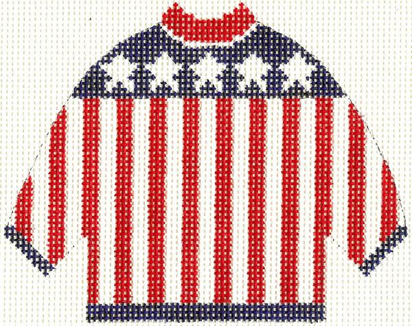 Flag Sweater Ornament 5.5 x 4.25