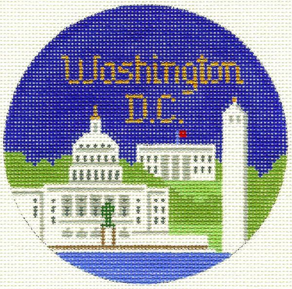 Washington, DC Ornament 4.25 circle