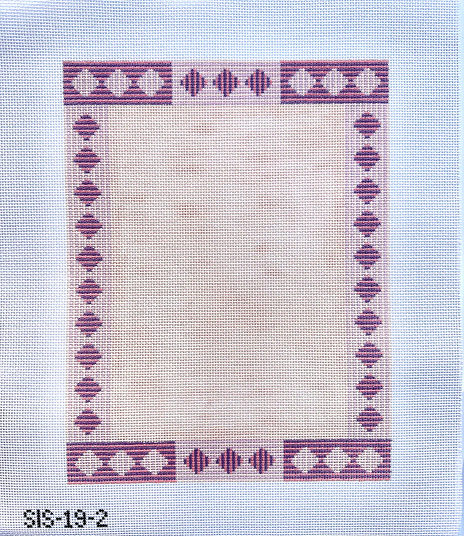 Diamond & Stripes Pouch - Pink & Purple