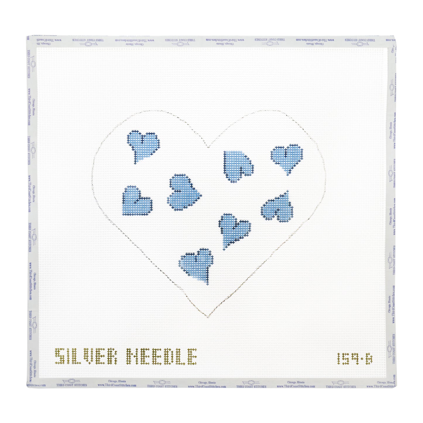 Heart Pillow: Blue