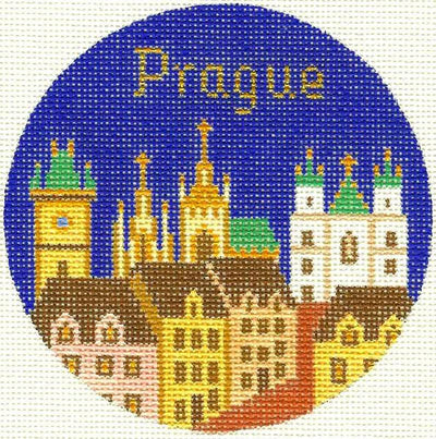 Prague Ornament 4.25 circle