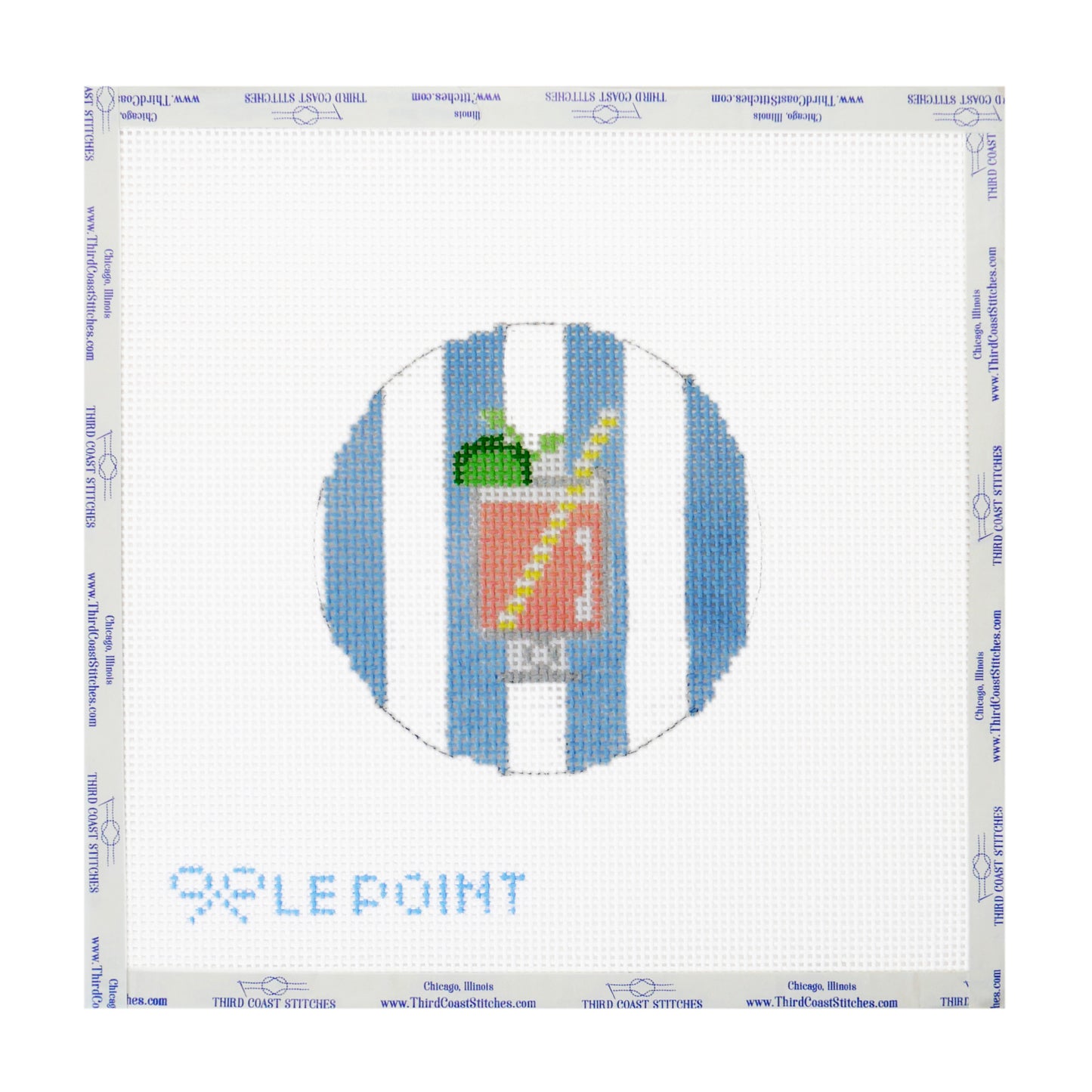 Drink Coaster - Blue Stripe