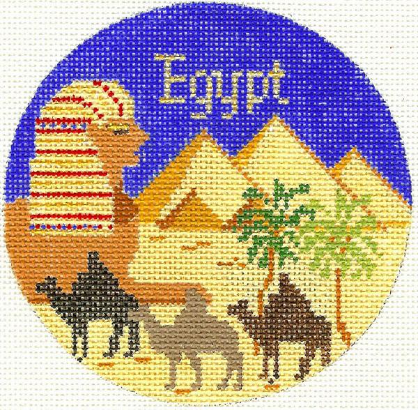 Egypt Ornament 4.25 circle