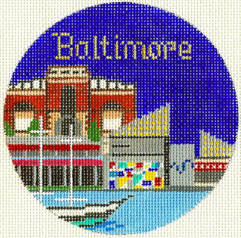 Baltimore Ornament 4.25 circle