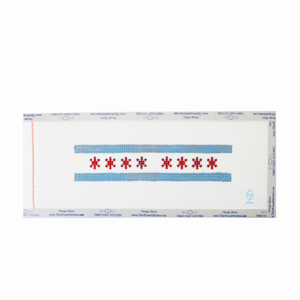 Chicago Flag Keyfob