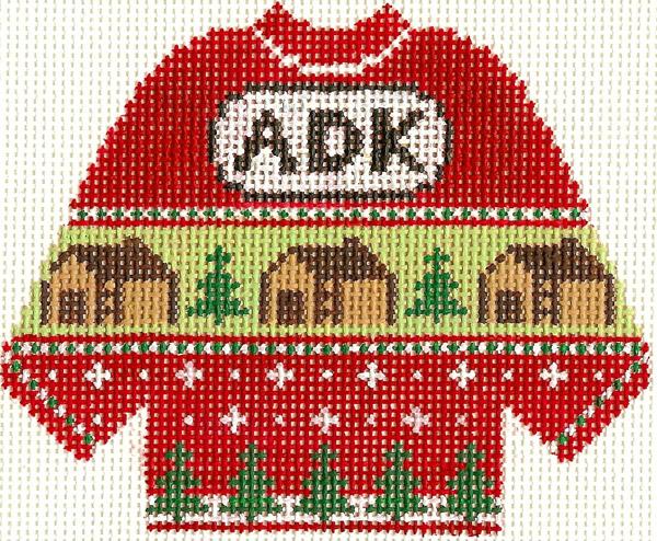 Cabins Sweater Ornament 5.5 x 4.25 (no letters)
