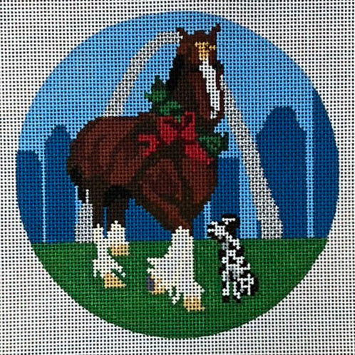 Christmas Clydesdale