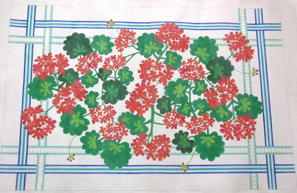 Red Geraniums Rug/Wall Hanging