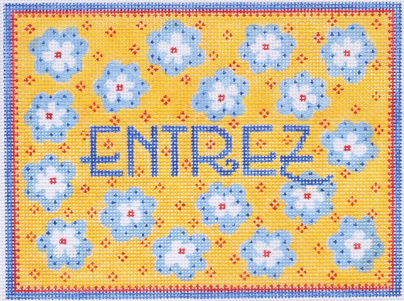 “Entrez” Provençal – yellow, red & blues