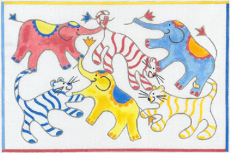 Jilly Walsh – Tigers & Elephants w/ Flowers