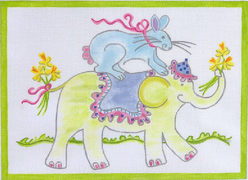 Jilly Walsh Bunny Riding on Elephant