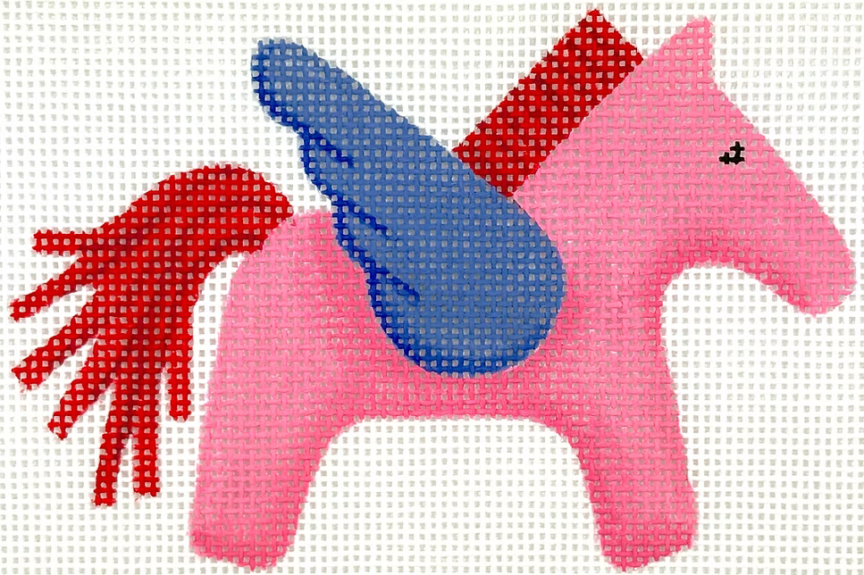 Mini/Bag Charm – Hermès Pegasus – pink, red & blue