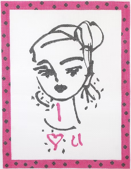 Maren Devine – I love u Napkin Art Sketch (on 18)