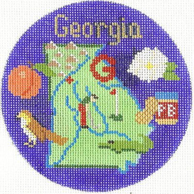 Georgia Ornament 4.25 circle
