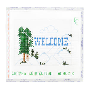 Ski Slope Welcome Sign