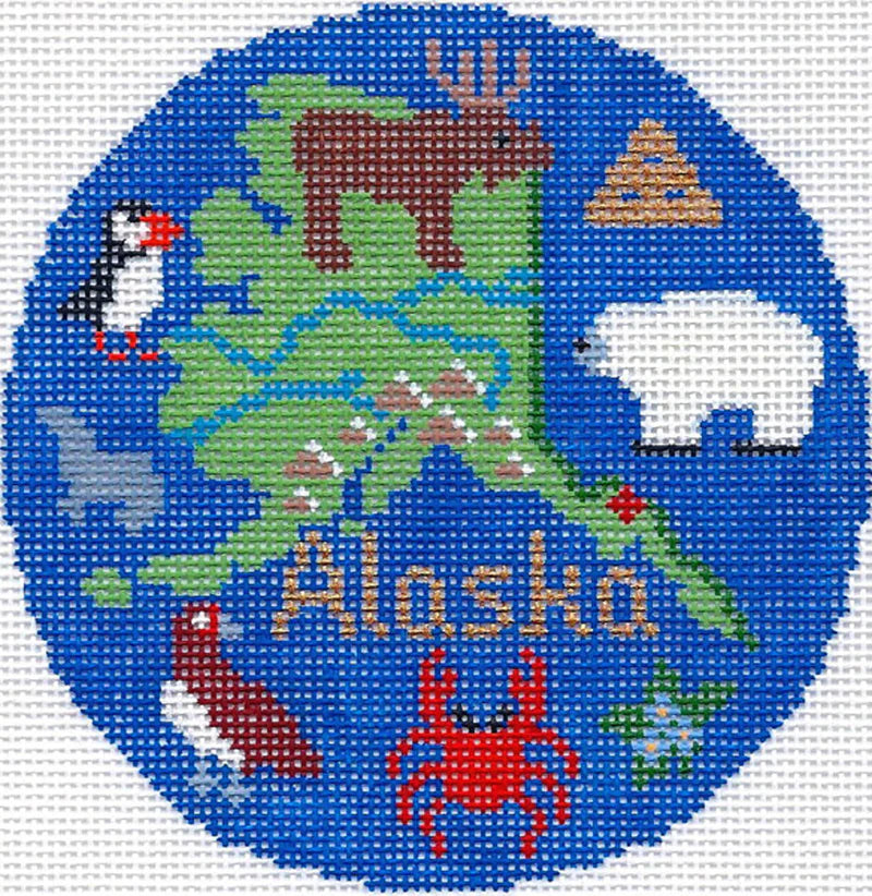 Alaska Ornament 4.25 round