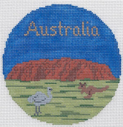 Australia Ornament 4.25 round