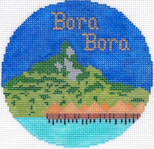 Bora Bora Ornament 4.25 round